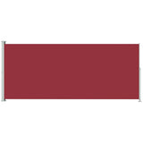 Patio Retractable Side Awning 180x500 cm Red 313410
