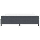 Bed Frame with Mattress Dark Grey 200 x 200 cm Fabric 3399141
