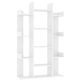 Book Cabinet White 86x25.5x140 cm Engineered Wood 808900