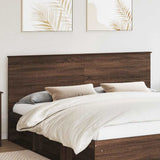 Headboard with Headboard Brown Oak 200 cm Engineered wood 887722