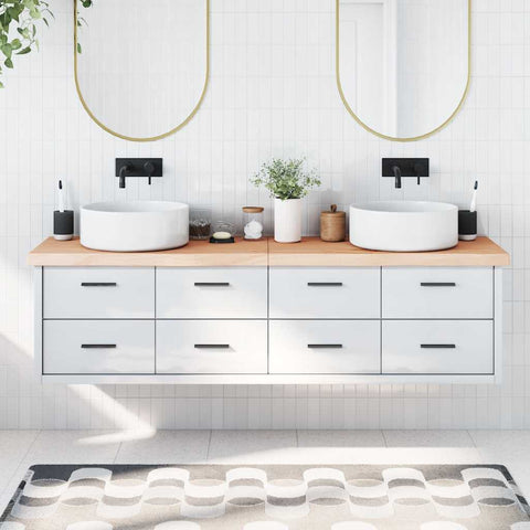 Bathroom Countertop 180x60x cm Untreated Solid Wood 3156072