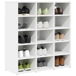 Shoe Cabinet White 77.5 x 30 x 83.5 cm Engineered wood 808720