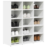 Shoe Cabinet White 77.5 x 30 x 83.5 cm Engineered wood 808720