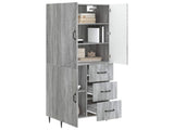 Cabinet Set 2 pcs Grey Sonoma 66 x 34.5 x 89.5 cm 3416661
