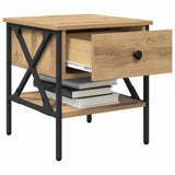 Bedside Cabinet with Drawer 2 pcs Artisan oak 40 x 42 x 45 cm 871225