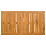Bath Mat Plain Brown 100 x 55 cm Solid Acacia Wood 42025269