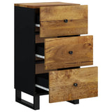 Sideboard with 3 Drawers 40x33,5x75 cm Solid Wood Mango 352908