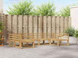 Outdoor Sofa Set 6 pcs White Solid Acacia Wood 3388133