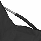 Folding Chairs 2 pcs Black Fabric 312489