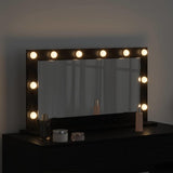 Vanity Mirror Rectangular with Mirror Black Oak 80 x 45 x 18 cm 868318