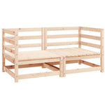 Garden Corner Sofas 2 pcs Solid Wood Pine 805675