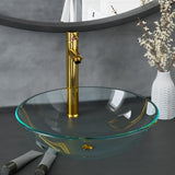Bathroom Sink with Tap and Push Drain Clear Tempered Glass 3098441