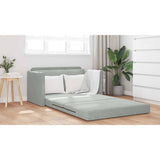 Sofa Bed Light Grey 124 x 204 x 61 cm Velvet 4106702