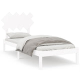 Bed Frame without Mattress White 90x200 cm Solid Wood 3104854