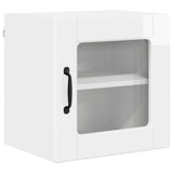 Wall Glass Cabinet PORTO High Gloss White 40 x 31 x 40 cm 885193