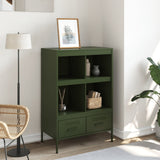 Highboard Olive Green 68x39x101.5 cm Steel 843106