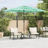 Garden Parasol with Steel Pole Green 300x200x250 cm 4005095