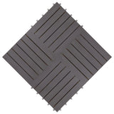 Decking Tiles 20 pcs Grey Wash 30x30 cm Solid Acacia Wood 3054432