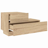 Bedside Cabinet with LED Lights Sonoma Oak 70x36x40.5 cm 836779