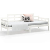Day Bed without Mattress White Solid Wood Pine 80x200 cm 820333