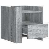 Bedside Cabinet Grey Sonoma 45x50x50 cm Engineered Wood 848281