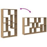 Bookcase Artisian Oak 72x20x120.5 cm Engineered Wood 858164