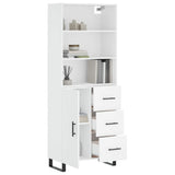 Highboard White 69.5x34x180 cm Engineered Wood 3189469