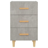 Bedside Cabinet Concrete Grey 40x40x66 cm Engineered Wood 812082