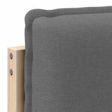 Upholstered Headboard Natural and Light Grey 180 cm 879998