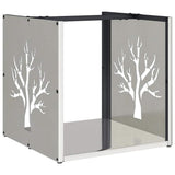 Firewood Rack 40x40x40 cm Stainless Steel 864247