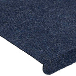 ZNTS Stair Mats Self-adhesive 30 pcs Blue 65x24.5x3.5 cm 3365919