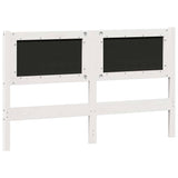 Headboard Other White and light grey 140 cm Solid pine wood 879013