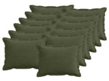 Cushion Cover 12 pcs HOUTEN Green 40 x 40 cm Corduroy 916821