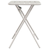 Bistro Table Beige 55 x 55 x 72.5 cm Powder-coated Steel 42002947