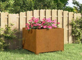Planter with Legs Rusty 40x40x40 cm Corten Steel 823680