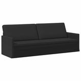 Sofa Set 2 pcs Black Fabric 3433178