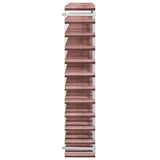 Wine Rack for 120 Bottles Brown Solid Wood Pine 340895