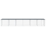 Chicken Cage with Roof Anthracite 603x98x90 cm Galvanised Steel 3189051