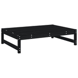 2 Piece Garden Lounge Set Black Solid Wood Pine 825727