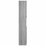 Bathroom Cabinet Grey Sonoma 32x34x188.5 cm Engineered Wood 817070