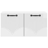 Wall-Mounted TV Cabinet High Gloss White 59.5 x 31 x 30 cm 899049
