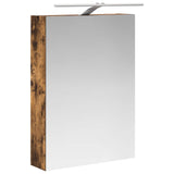 Bathroom Cabinet Set 5 pcs Smoked Oak Engineered Wood 3407315