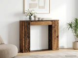 Fireplace Surround Old Wood 100 x 20 x 100 cm Engineered Wood 8006622