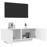 TV Cabinet White 100x35x40 cm Engineered Wood 804436