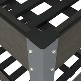 Garden Raised Bed with Shelf Grey 120x50x75 cm WPC 362570