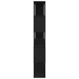 TV Cabinet Set Black Oak 100 x 24 x 155 cm Engineered Wood 862698