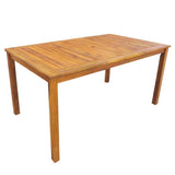 Outdoor Table And Chair Brown Solid Acacia wood Medium 42623