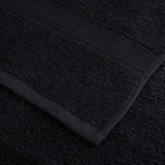 12 Piece Premium Towel Set SOLUND Black 600 gsm 137582