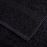 12 Piece Premium Towel Set SOLUND Black 600 gsm 137582