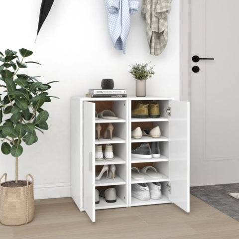 ZNTS Shoe Cabinets 2 pcs White 32x35x70 cm Engineered Wood 808955